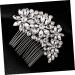 Housoutil Comb Rhinestone Headpiece Wedding Hair Clip Rhinestone Hair Clip Bridal Hair Clip Rhinestone Hair Accessories Wedding Veils Pearl Tiara Bride Hair up Rhinestones - Buy Online on GoSupps.com