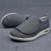 Adjustable Men's Diabetic Slippers - Wide Air Cushion Lightweight Walking Shoes in Dark Grey - Comfortable Orthopedic Footwear for Arthritis & Swollen Feet - Buy Online on GoSupps.com