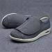 Adjustable Men's Diabetic Slippers - Wide Air Cushion Lightweight Walking Shoes for Elderly with Arthritis & Swollen Feet - Size 11, Dark Grey - Buy Online on GoSupps.com