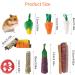 Fanshiontide 19 in 1 Bunny Chew Toys for Teeth - Rabbit Treats and Toys for Teeth - Timothy Hay Sticks, Loofah, Wood, Grass, Carrots, Corn - Ideal for Rabbit, Guinea Pig, Hamster, Chinchilla - Buy Online on GoSupps.com