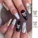 30 Pieces Gold & Silver Alloy Bow Nail Charms with Clear Rhinestone - Nail Art Studs for Women & Girls - Buy Online on GoSupps.com