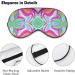 Shop Beautiful Abstract Colorful Tie Dye Sleep Mask for Women | Adjustable Eye Shades with Elastic Strap | Perfect for Travel & Relaxation - Buy Online on GoSupps.com