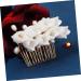Angoily Flower Comb Floral Bridal Headpiece Floral Hair Clip Bridal Hair Comb Prom Headpiece Artificial Flower Hairpins Bridal Accessories Accesorios Para Beach Alloy Crystal Wig Bride - Buy Online on GoSupps.com