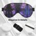 Butterfly Purple Print Double-Sided Eye Mask | Soft & Light Blocking | Enhance Sleep Quality - Buy Online on GoSupps.com
