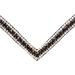 Buy Wodenhringriemen Horse Glitter Headband | Leather Diamond Stirrup Strap for Warmblood Thoroughbred & Pony - Full Black - Buy Online on GoSupps.com