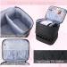 Double-Layer Nail Polish Organizer Case with UV Nail Lamp Storage - Holds 30 Bottles | Black - Buy Online on GoSupps.com