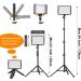 EMART LED Video Light with Adjustable Tripod Stand - 11 Brightness/4 Color Filters, Dimmable Photography Lighting for Studio Shooting - USB Portable Fill Light (54inch) - Buy Online on GoSupps.com