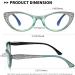 Cat Eye Reading Glasses for Women 3 Pack - Blue Light Blocking Anti-Glare UV Rays +1.50 Eyeglasses Brown/Green/Purple - Buy Online on GoSupps.com