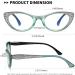 EYEURL Cat Eye Reading Glasses for Women - 3 Pack Blue Light Blocking Stylish Eyeglasses (2.75) in Brown Green & Purple - Buy Online on GoSupps.com