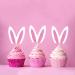 Ercadio 24 Pack Easter Bunny Pink Ears Cupcake Toppers Pink White Bunny Ears Cupcake Picks Easter Rabbit Ears Cupcake Toppers for Easter Day Theme Baby Shower Birthday Party Decor Supplies Pink-3 - Buy Online on GoSupps.com