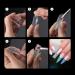 BNG Dual Nail Forms Gel Builder Extension Nails - 288 Pcs Transparent Poly Acrylic Nail Tips with Full Coverage and Dual Forms - DIY Nail Art Salon Tool Mold - Buy Online on GoSupps.com