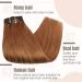 FSHINE 120g Auburn Clip-in Hair Extensions - Real Hair 7 PCs 35cm Straight Soft & Durable - Buy Online on GoSupps.com