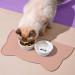 Septillar Silicone Bowl Pad for Cats & Small Dogs - Waterproof Slipproof Pet Mat (Tea Pink) - 44x25 cm - Buy Online on GoSupps.com