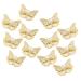 OBTANIM Butterfly Hair Clips  12 Pcs Cute Metal Butterfly Hair Claw Pins Barrettes Accessories for Girls and Women (Gold) 12 Count (Pack of 1) Gold