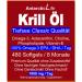 Krill Oil Capsules Omega 3 - Antarctic 480 Softgels with EPA DHA Astaxanthin Antioxidants & Vitamin E - No Fish Oil No Additives | Antarcticlife Deep Sea Classic - Buy Online on GoSupps.com