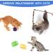 Wefine 20 Pcs Cat Toys for Indoor Kitten Collapsible Cat Tunnel for Indoor Cat Interactive Cat Feather Wand Ball Spring Mice Toy for Cat Puppy Kitty Kitten 20pcs Rainbow - Buy Online on GoSupps.com