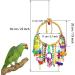 TeTupGa Bird Toy Bird Swing Toys Hanging Cotton Rope Rings Parrot Perch with Colorful Chewing Toys for Cockatiel Lovebirds Finches Parakeets Conure and Small Birds - Buy Online on GoSupps.com