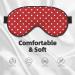 Big White Dot Print Soft Eye Mask | Comfortable Sleep Mask for Men & Women | Ideal for Travel & Relaxation - Buy Online on GoSupps.com