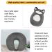 JOYRAVO Kids Travel Pillow - 2-in-1 Deformable U-Shaped Neck Pillow with Plush Husky Gray Husky Design for Comfy Sleep on Airplanes, Cars, and Travel - Buy Online on GoSupps.com