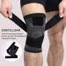 Adjustable Knee Support - 2 Piece Sports Knee Sleeve for Men & Women | Relieves Pain from Meniscal Tear Arthritis & Tendon Inflammation - Ideal for Running Climbing & Weightlifting (Black L) - Buy Online on GoSupps.com