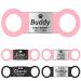 Gisurey dog brand with engraving-silent slide-on dog brand personalized made of robust stainless steel durable and easy to read dog trailers with engraving symbol for dog and cat neck band PS-S S (width: 1.5 cm) symbol-RSI