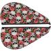 Skull and Roses Hair Towel Wrap - Fast Drying Towel Turban with Button | Perfect Hair Drying Solution - Buy Online on GoSupps.com