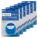 Wellsamed dental floss in a 50m dispenser for thorough interdental cleaning (tasteless 6 pieces)