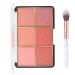 MEICOLY 6 Colors Face Blush Palette  Bright Blush Cheek Makeup Shimmer Matte Mineral Blusher Powder Set Contour and Highlight Blush Palette with Brush rubores de maquillaje 01 01 face blush