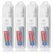 Travel Toothbrushes Toothbrush Travel Toothbrush Travel Kit with 5 Floss Picks Travel Toothbrush Holder Individually Packaged Suitable for Home Travel Hotel (4-Pack)