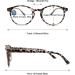 MAGIMODAC Women Computer Reading Glasses - Oval Light Filter Gray Leopard 3.0 Dioptria | Visual Aid & Reading Aid for Comfort - Buy Online on GoSupps.com