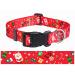 Mihqy Christmas dog collar adjustable soft & comfort dog collar for small medium-sized dog puppies cats (Christmas XS XS (neck circumference 20-30 cm width 1.5 cm) Christmas