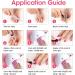 Gellen Gel Nail Polish Kit - 6 Stunning Colors Baby Pink Burgundy Rose Red Glitter Silver Gel Polish Set White Glitter Gel Polish Soak Off LED Gel Polish for Women Pageant Queen - Buy Online on GoSupps.com