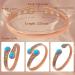 Jeroot Women's Copper Magnetic Bracelet - Vintage Flower Design with 6 Powerful Magnets & Turquoise Accents - Buy Online on GoSupps.com