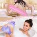 Breling Exfoliating Back Scrubber Set - 8 Pieces | Shower Gloves for Women, Men & Children | Stretchable Pull Strap Washcloth | Pink, Purple, Blue, Green - Buy Online on GoSupps.com