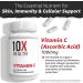 10X Health Vitamin C 1000mg - 120 Capsules Vitamin C High Dose Ascorbic Acid for Immunity Antioxidant Protection Collagen & Tissue Support for Adults - VitaminC 1000 mg - Non-GMO Gluten-Free - Buy Online on GoSupps.com