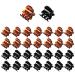 Hanyousheng Mini Claw Clips 30pcs Mini Hair Claws Small Hair Claw Clips Non slip Hair Clip Mini Hair Clips for Girls and Women with Storage Bags (Black and Brown) 30 Count (Pack of 1)
