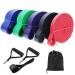 Resistance Band Set 5- Elastic Workout Bands for Resistance Training Pull Up Assistance Physiotherapy and Fitness - Long and Durable Exercise Bands for Home or Gym Workouts