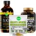 Maju Superfoods Mental Mushrooms Powder Black Seed Oil and Mineral Replenish Capsules