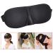 Glamza 3D Black Sleeping Padded Eye Mask - 1 Unit | Comfortable & Restful Sleep Guaranteed - Buy Online on GoSupps.com
