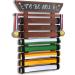 TIPSYTREE Karate Belt Display Rack with Handwritable Blackboard - 8 Belt Taekwondo & BJJ Holder for Personalized DIY Board | Kids Martial Arts Belt Display - Buy Online on GoSupps.com