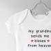 Hippowarehouse Grandma Kisses from Heaven Baby Vest Bodysuit - Short Sleeve for Boys and Girls - Buy Online on GoSupps.com