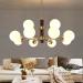 E14 Nordic Luxury Light Walnut All Copper Chandeliers American Creative Magic Bean Chandeliers for Living Room Study Room Bedroom Dining Room Model-Copper and Walnut 90 * 59cm Rame E Noci 90*59cm - Buy Online on GoSupps.com
