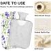 Purple Lavender Hot Water Bottle with Lid - 1L Small BPA-Free - Pain Relief & Cold Compress - Buy Online on GoSupps.com