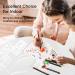 12-Piece Baby Bib Painting Set | Colored Textile Pins & Stencils | DIY Baby Shower Gift | Double-Sided 22x18 cm - Buy Online on GoSupps.com