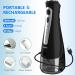 Sejoy Cordless Water Flosser - Rechargeable Oral Irrigator for Braces | 5 Modes, 8 Tips, IPX7 Waterproof | Portable Dental Care Device for Travel & Home (Black) - Buy Online on GoSupps.com