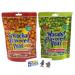 Hapi Spicy Sriracha Flavored Peas + Hot Wasabi Flavored Peas Pouch Combo (2 Pack) with 2 GosuToys Stickers