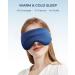 Premium Sleep Mask with Adjustable Ear Loops - 2 Pack | Cool & Warm Two-Sided Eye Mask for Superior Comfort - Ideal for Side & Back Sleepers | Perfect for Men & Women | Enhance Sleep & Yoga Experience - Buy Online on GoSupps.com