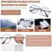 Progressive Reading Glasses for Men & Women - Blue Light Blocking Photochromic Multifocus Readers - Premium Black 2.5x Transition Sunglasses - Buy Online on GoSupps.com