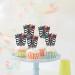 Mexican Day of the Dead Cupcake Toppers Set of 18 - Dia De Los Muertos Party Sugar Skeleton Decoration - SugarGera - Buy Online on GoSupps.com
