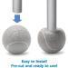 4PCS - Walker Glide Balls Precut Walker Tennis Balls for Furniture Legs and Floor Protection Walkers Legs Universal Precut Glide Balls Heavy Duty Long Lasting Felt Pad Glide Coverings Fit Most Walkers Grey - Buy Online on GoSupps.com